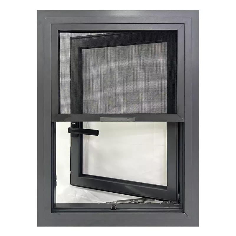 Vinduer i pulverlakkert aluminium